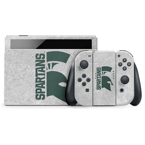 Michigan State University Spartans Half Logo Nintendo Skins